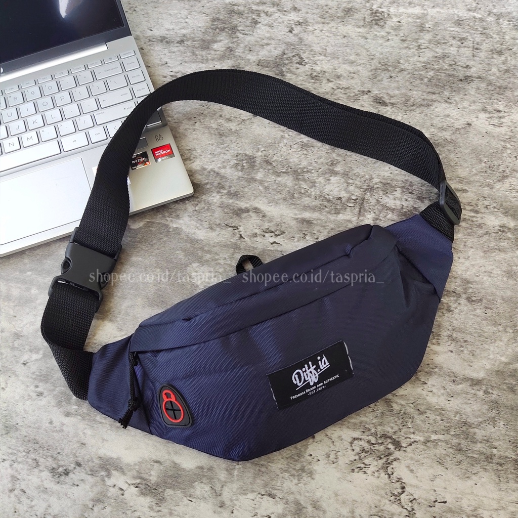 Tas Selempang Pria Waistbag Simple Tas Slempang