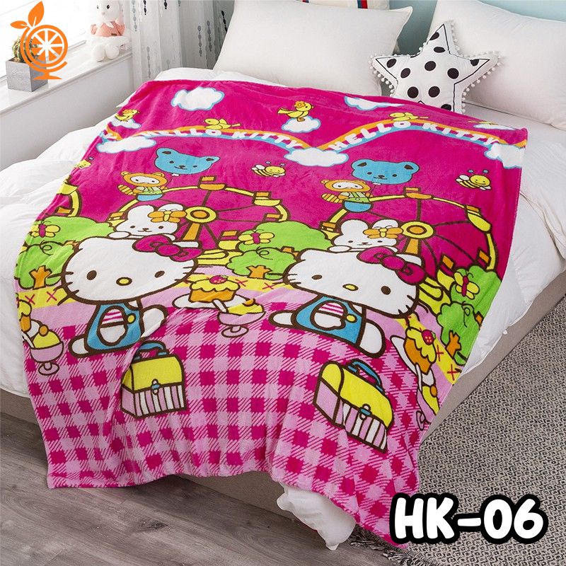 Selimut Bulu Selimut Halus Selimut Motif 120X180CM  Motif Keren Karakter  Berkualitas - Worldhome