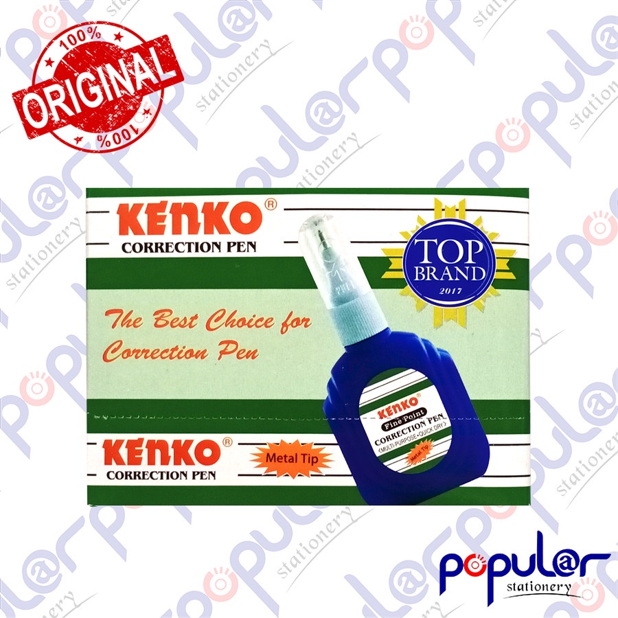 

Tip Ex / Correction Pen Cair Kenko KE-107 Botol Biru