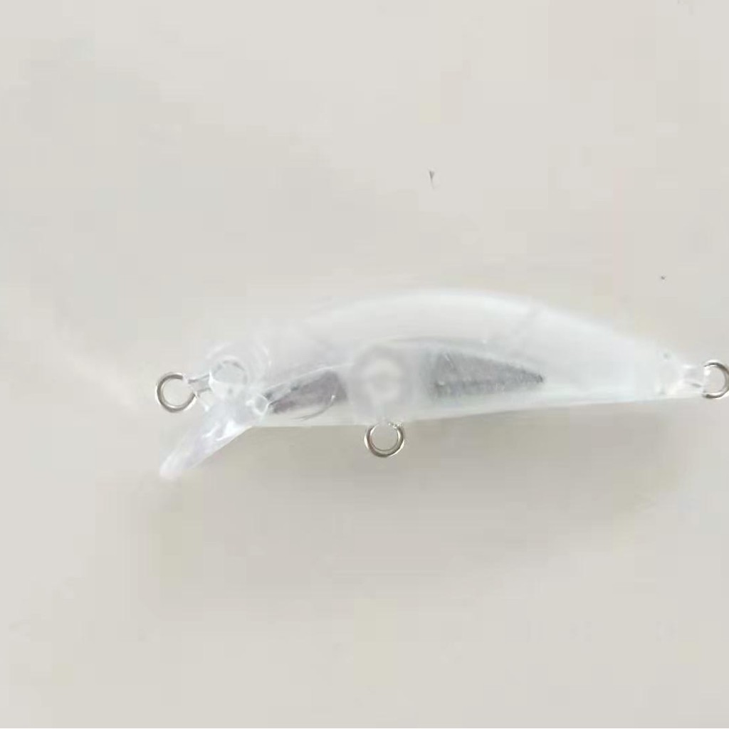 HENGJIA 50PCS 5.5CM 4.3G Mini Minnow Umpan Pancing Swimbait Blank Fishing Lure Ikan Bass Bait