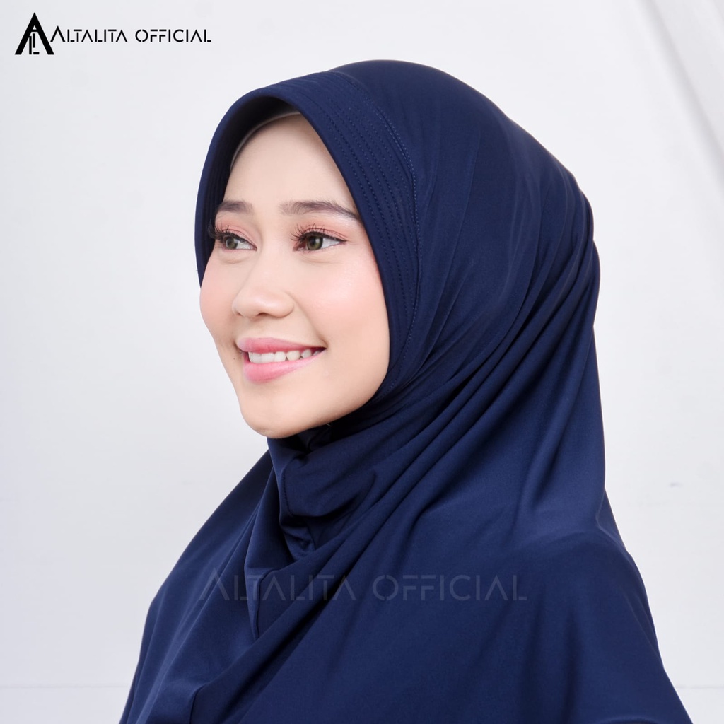 Altalita - Kerudung Instan Hamidah Jersey Menutupi Dada Untuk Sekolah Olahraga Sehari-hari