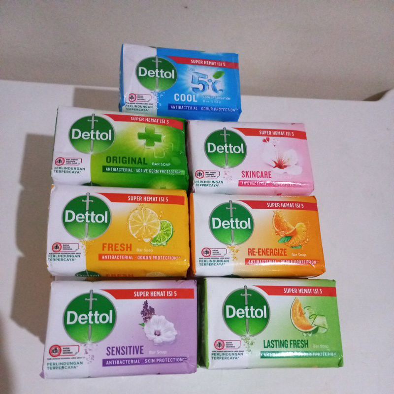 Jual Dettol Sabun Mandi/ Sabun Batang /Dettol Bar Soap 100gr Dengan 7 ...