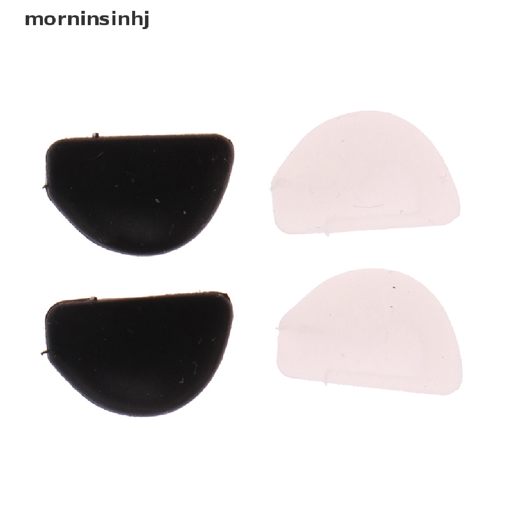 Mornin 1 Pasang Bantalan Hidung Bahan Silikon Tipis Anti Slip Untuk Kacamata