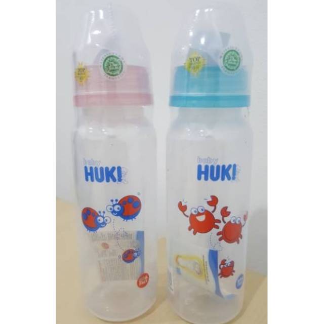 Botol susu bayi baby Huki PP SP 240ml dot gepeng bpa free #329