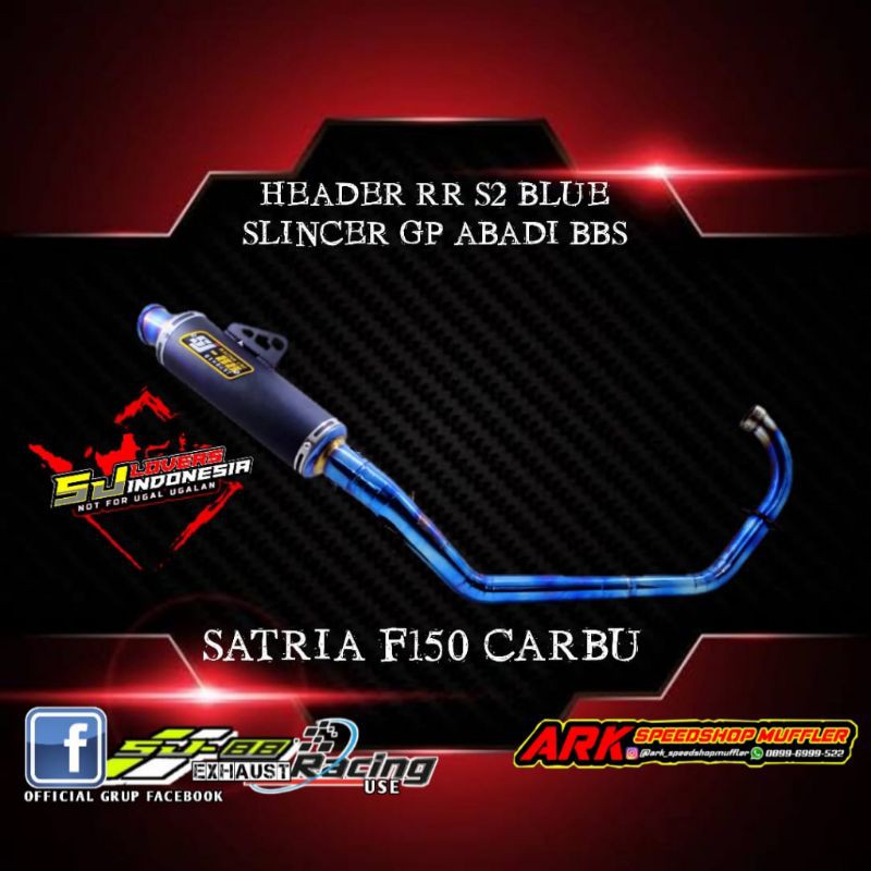 knalpot satria fu carbu type abadi bbs original sj88