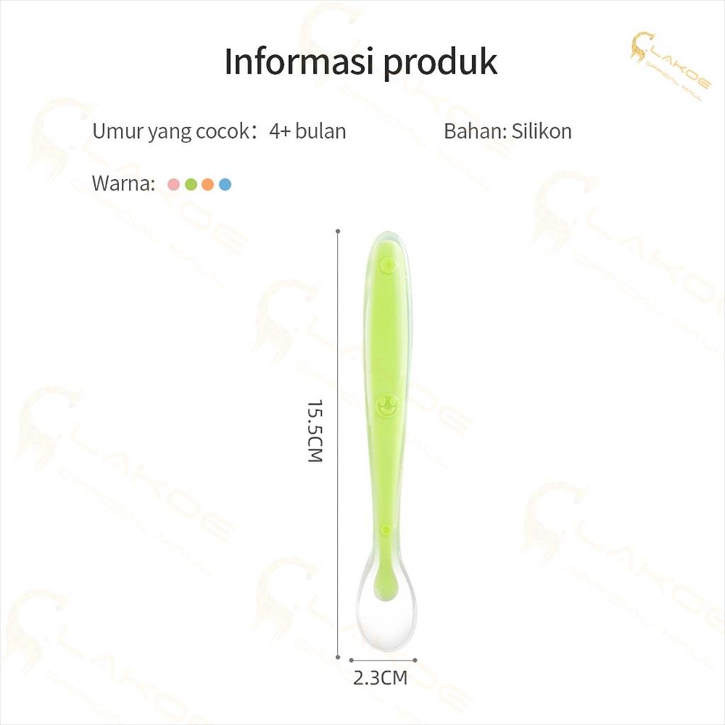 Sendok Silicone with Case / Sendok makan bayi silicone / baby spoon