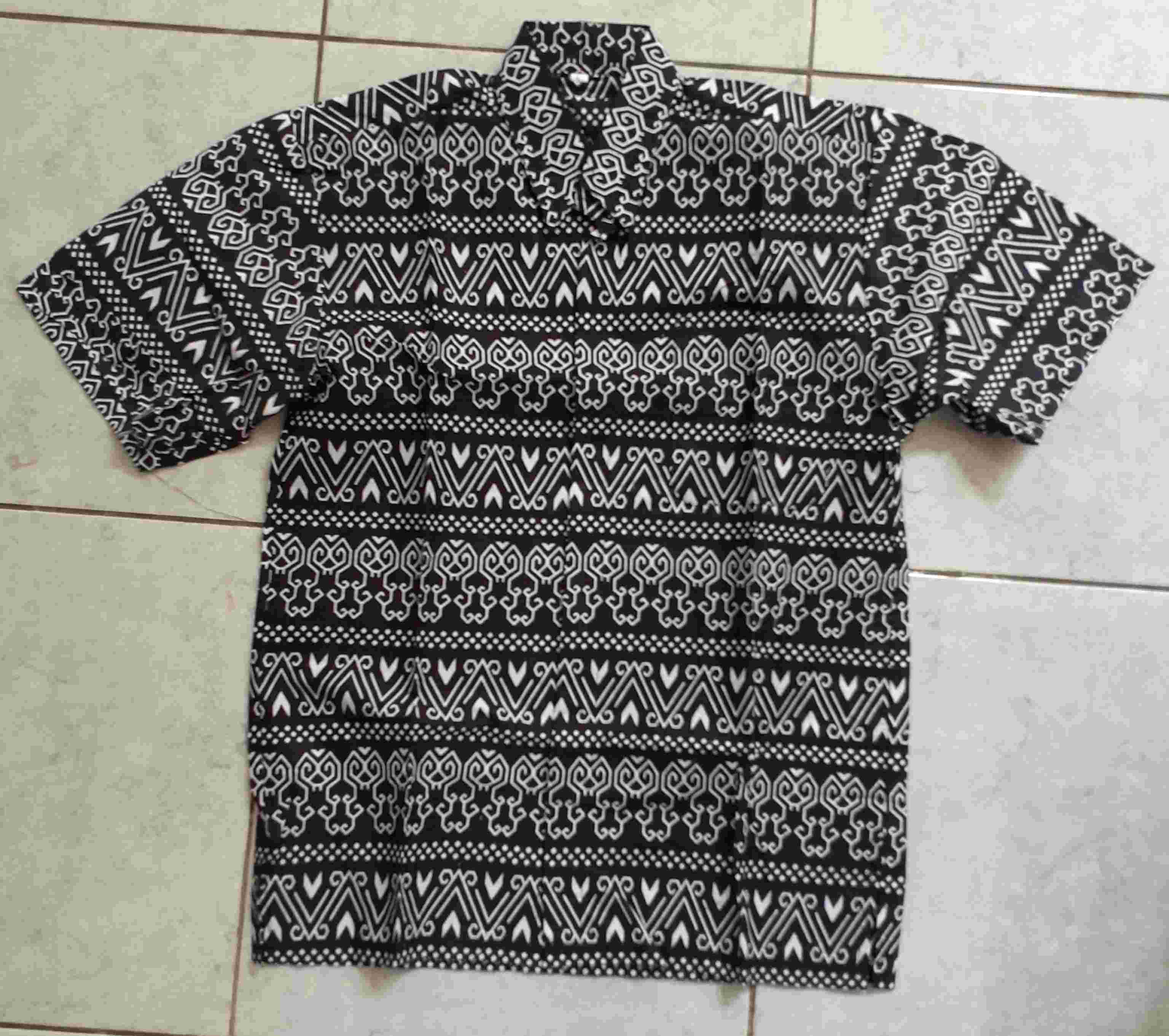 New Bisa Cod Batik Hrb026 Kenongo Hem Pendek Padi Pekalongan M L Xl Batik Pria Murah Modern Grosir
