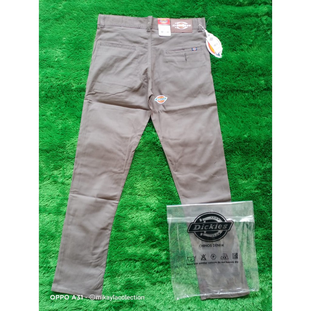 Celana Chino Abu Tua Panjang Distro Dickies