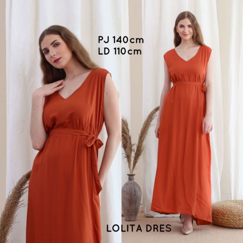 Dress Panjang Lolita Polos