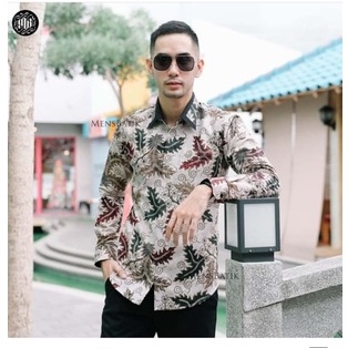 BATIK PRABU MESEM PREMIUM kemeja batik pria lengan panjang terbaru ORIGINAL  PENDEK modern PREMIUM