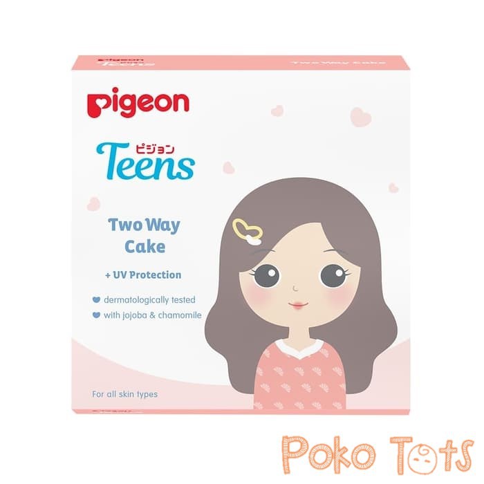 Pigeon Teens Two Way Cake +UV Protection 14gr Bedak Padat TWC