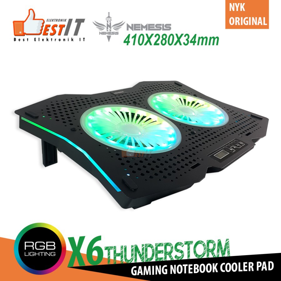 Cooling Pad THUNDERSTORM X6 Gaming Notebook Cooler Pad Super Big Fan