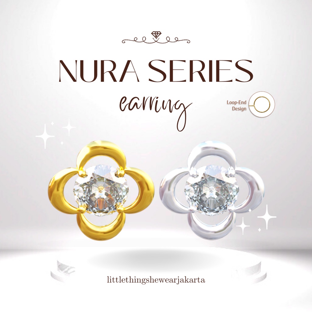 (Jakarta) Littlethingshewear Official Nura Swarovski 0,6 Gram