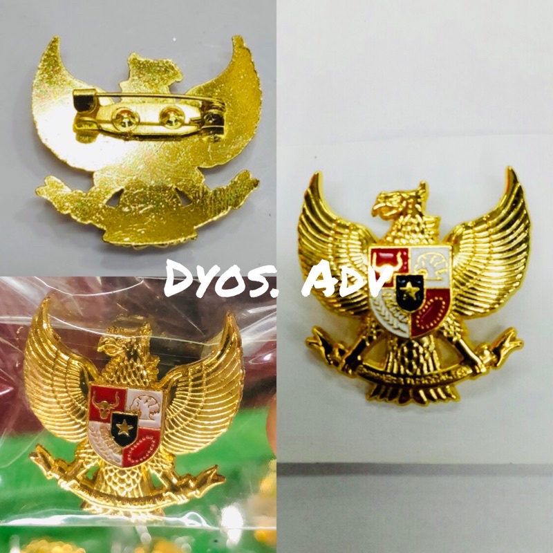 Pin lambang Garuda pancasila 3 cm