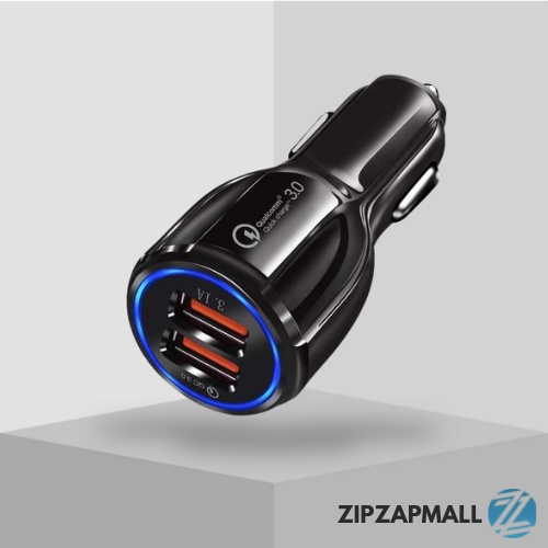 Colokan Kepala Car Charger Cas Casan Carger Adaptor Adapter Hp Mobil Fast Charging USB 3.1A QC3.0