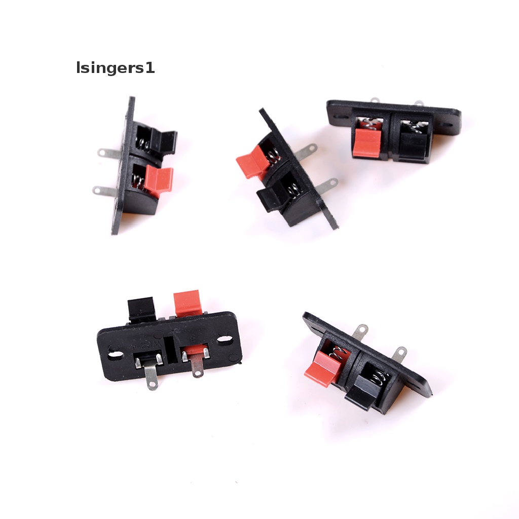 (lsingers1) 5pcs Konektor Terminal Jack Audio 2 Posisi Untuk Speaker