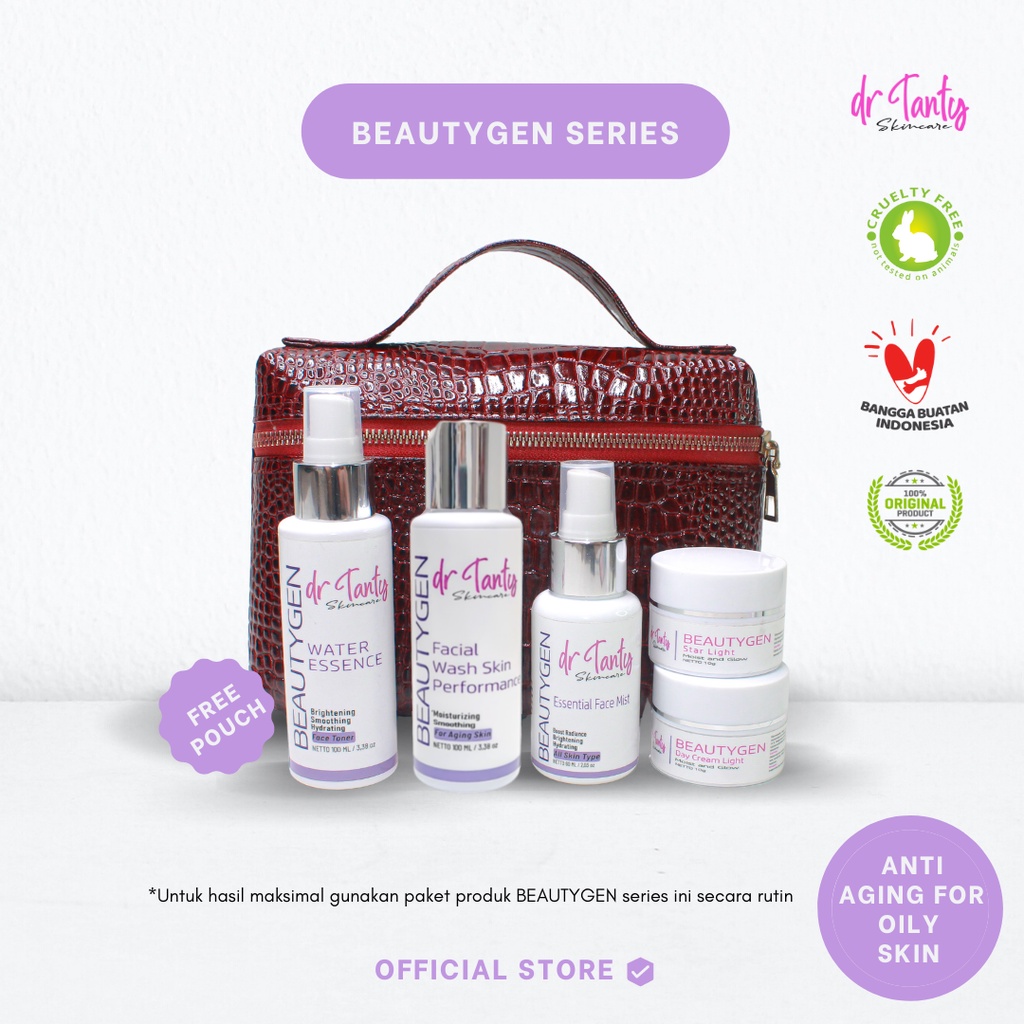 Paket dr Tanty Skincare Utk kulit yg oily/berminyak/berminyak dehidrasi/berjerawat