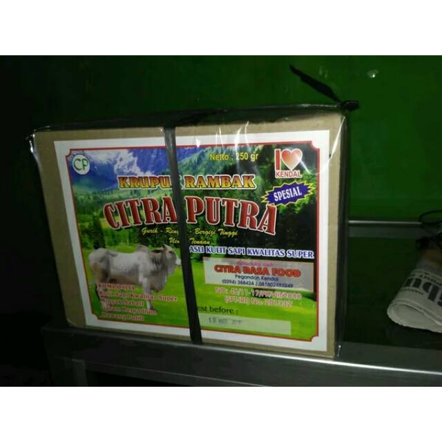 

Krupuk rambak kulit sapi 250gr khusus 2 kerdus