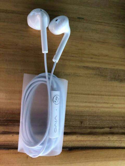 Handsfree Vivo XE680 Vivo V5 HIFI / Headset Vivo / Earphone Original 100% earphone vivo ORI - White - BLACK