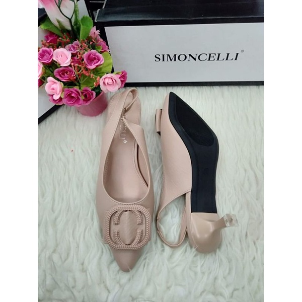 COD SEPATU SIMONCELLI HEELS TALI BELAKANG SEPATU HEELS TALI BELANKANG KERJA KULIAH PESTA IMPORT HITS