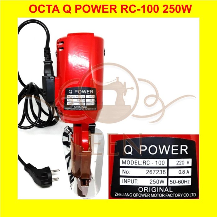 OCTA Q POWER RC-100 250W Mesin Potong Bahan Kain Portable RC100 LEEN