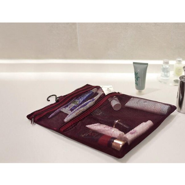 Adda Home - Tas Travel Organizer Baju Kosmetik Shampoo 2 in 1 - 36x27x18cm