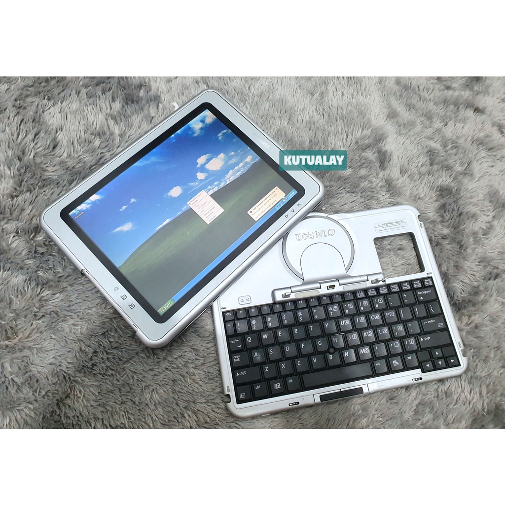 Laptop Jadul HP Compaq TC1000 Tablet PC 2in1 Vintage Retro Colector