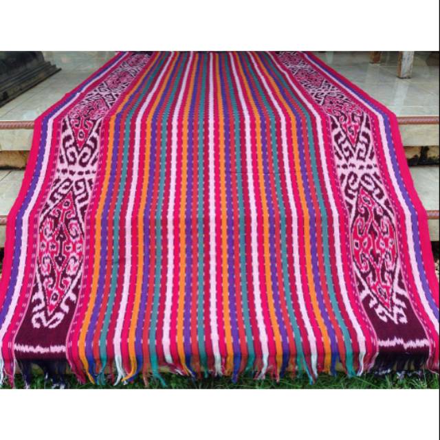 Tenun blanket pelangi ethnic
