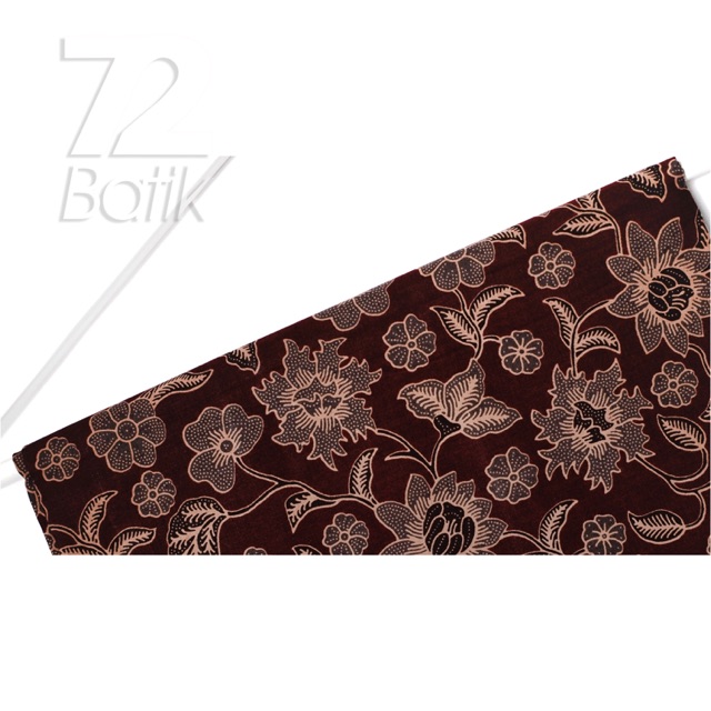 BAHAN BATIK PREMIUM Katun Motif Kembang Warna Maron Marun Maroon 728060 Cap 72 Jarik Jarit Samping Kebat Panjang Batik Katun Modern Premium Bahan Seragam Batik Pernikahan Kantor Keluarga Murah Kamen Jadi Batik Bali Lembaran