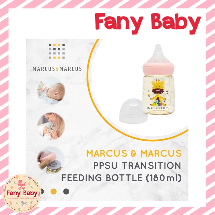 MARCUS &amp; MARCUS PPSU TRANSITION FEEDING 180ML &amp; 300ML