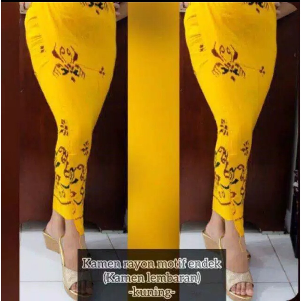 KAMEN LEMBARAN, KATUN RAYON MOTIF ENDEK