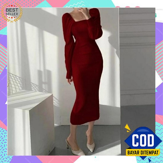 Terbaru Mini Dress Alexia Jumbo Xl Xxl Kasual Dress Natal | Christmas Dress Brukat | Party Dress Kor