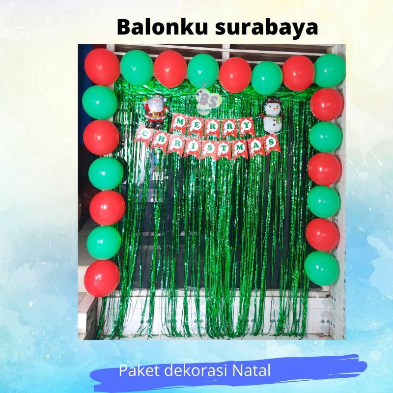 paket dekorasi natal sederhana / photobooth natal