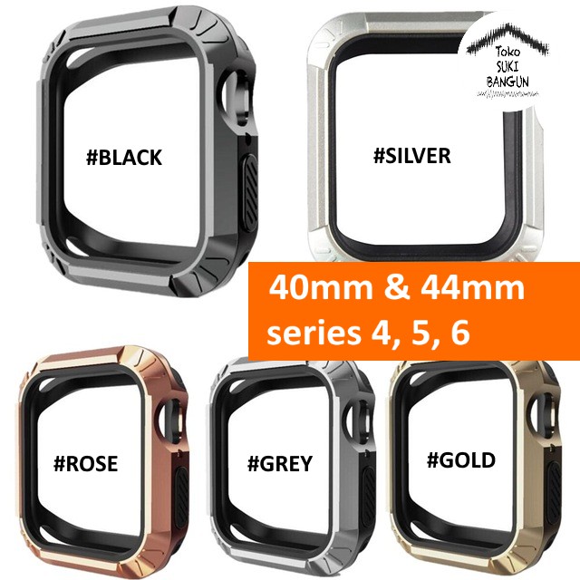 Apple Watch Case Series 6 5 4 40mm 44mm Bumper Case TOUGH ARMOR Rubber