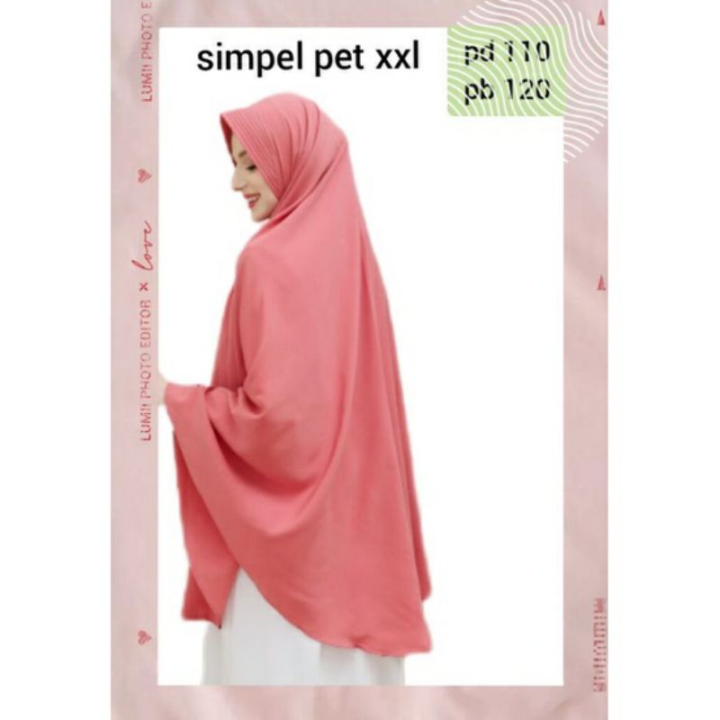 [ pet xxl] bergo mriyam ped double xxl bergo jumbo terlaris