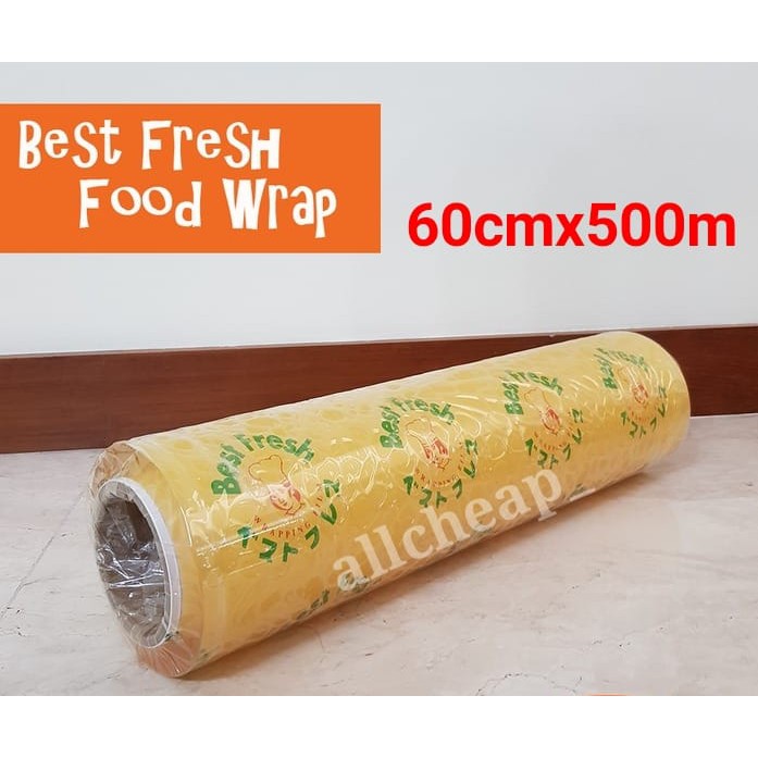 KILOAN BEST FRESH 60CM x 500M PLASTIK WRAPPING CLING FOOD WRAP STRETCH FILM