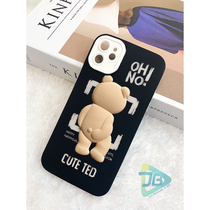 SOFTCASE NALLE SILIKON 2IN1 CAMERA PROTECTION TEDDY BEAR KARAKTER OPPO VIVO SAMSUNG REALME XIAOMI IPHONE FOR ALL TYPE JB5704