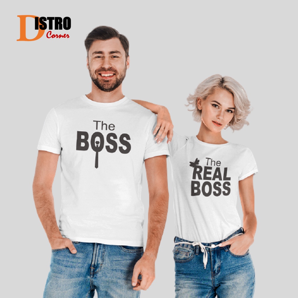 Kaos Couple Pasangan Pria Wanita Distro Kekinian 2021 Jumbo Murah Lengan Pendek Keren Bahan Cotton C