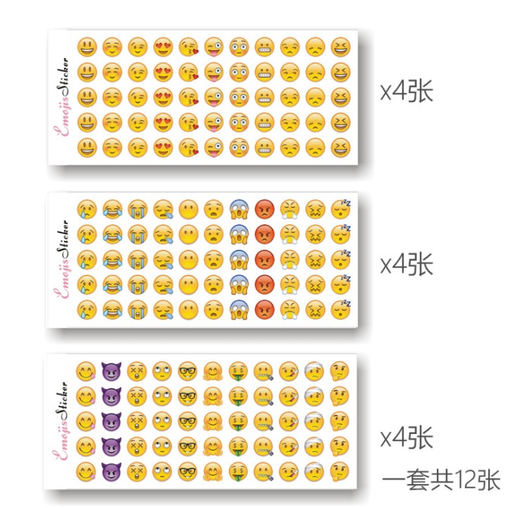 

J2 - Stiker Emoji Ekspresi kartun ja