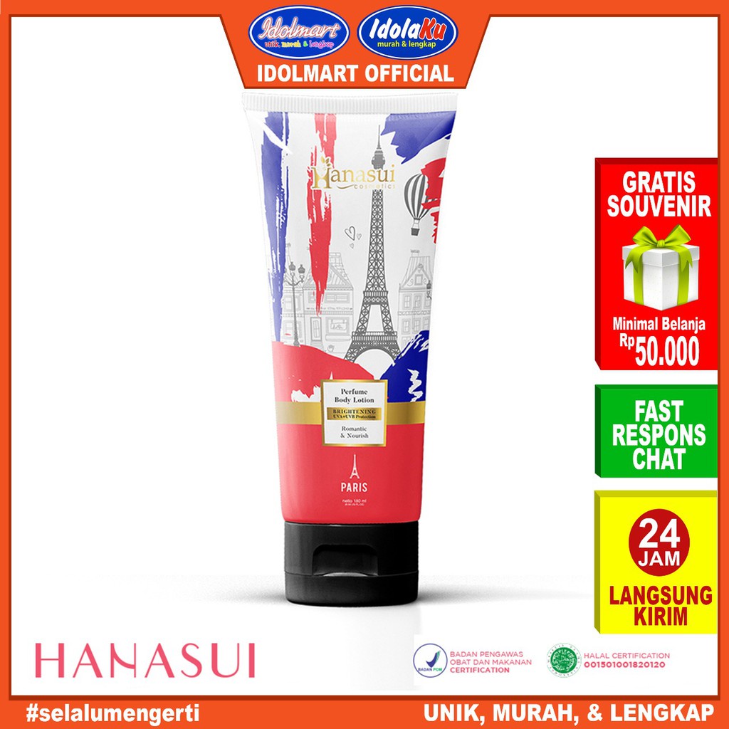 IDOLAKU Hanasui Brightening Perfume Body Lotion - Paris