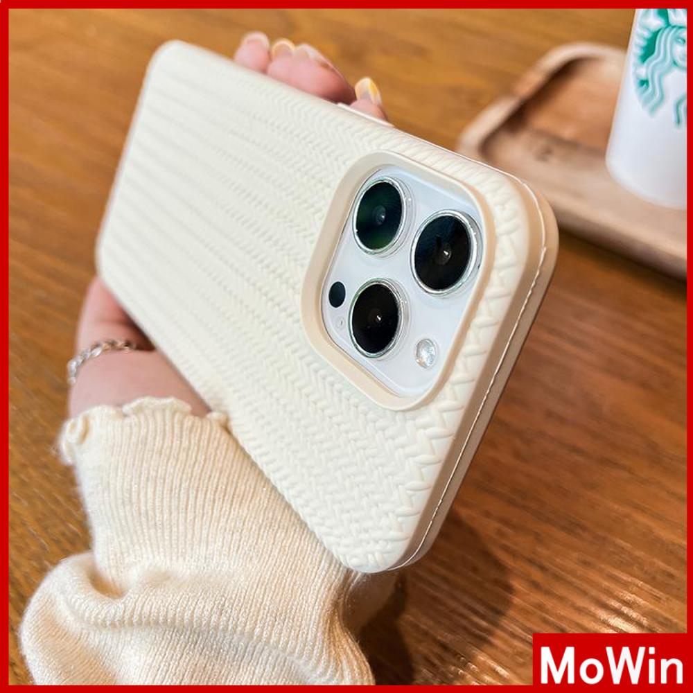 For iPhone 14 Pro Max iPhone Case TPU Soft Case Woven Texture Shockproof Protection Camera Cream White Black Compatible For iPhone 13 Pro max 12 Pro Max 11 xr 7Plus