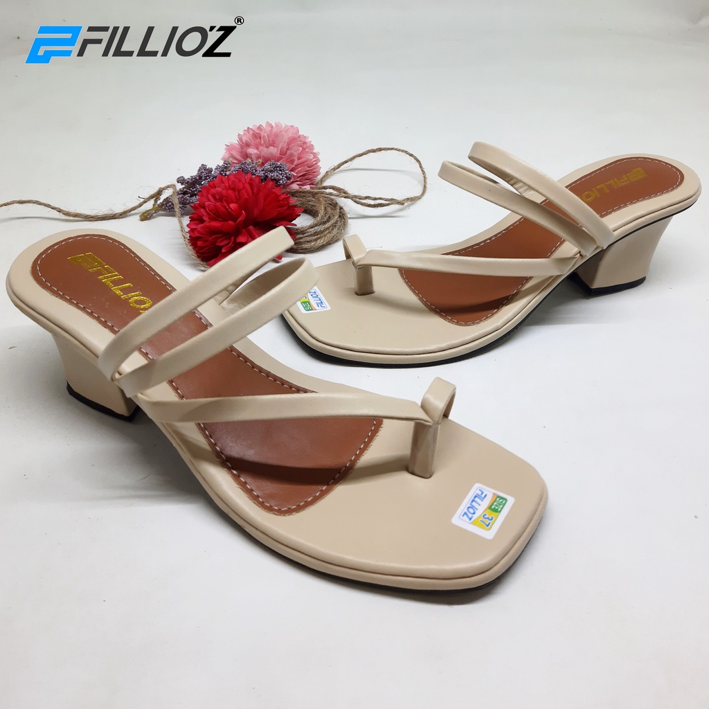 Sandal Wanita chunky Heels 5cm Tali F-4 Fillioz Terbaru