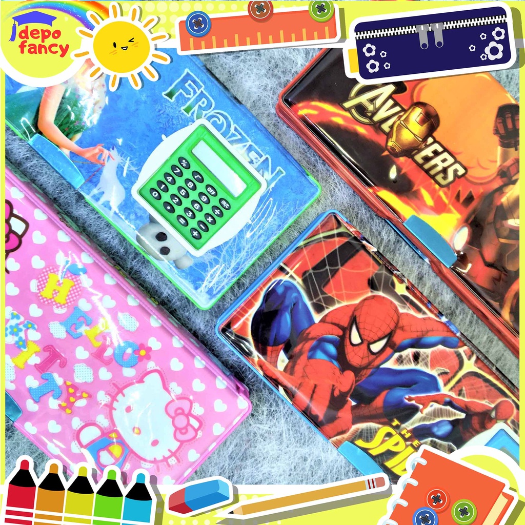 

Kotak Pensil Tutup Magnet 2 Sisi + Rautan 1628 / Tempat Pensil / Tepak Pensil / Pencil Case / Box Pen / Boks Pensil