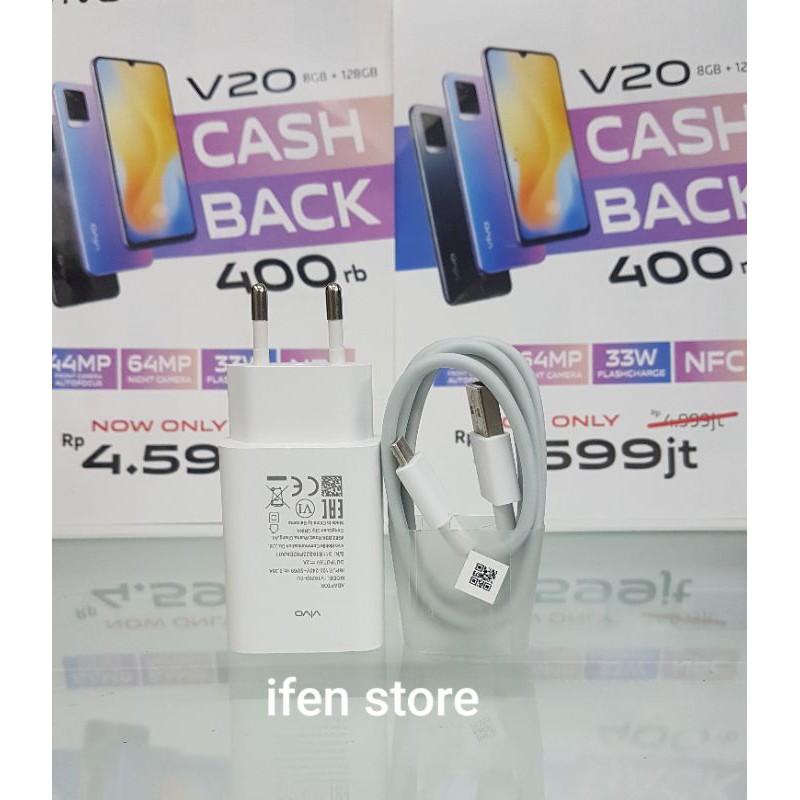 Charger Vivo Fast Charging Tipe Micro USB - Kualitas Import