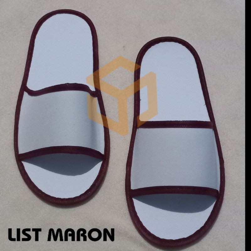 sandal#lantai#hotel#sovenir bahan sepon 4mili maron