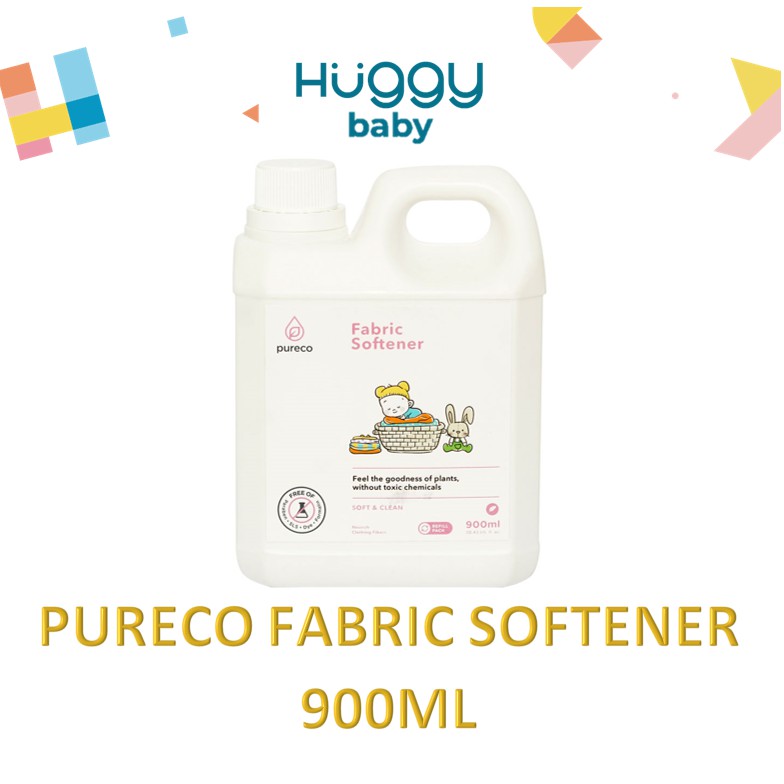 Pureco Fabric Softener 900ml Pelembut Pakaian 900ml