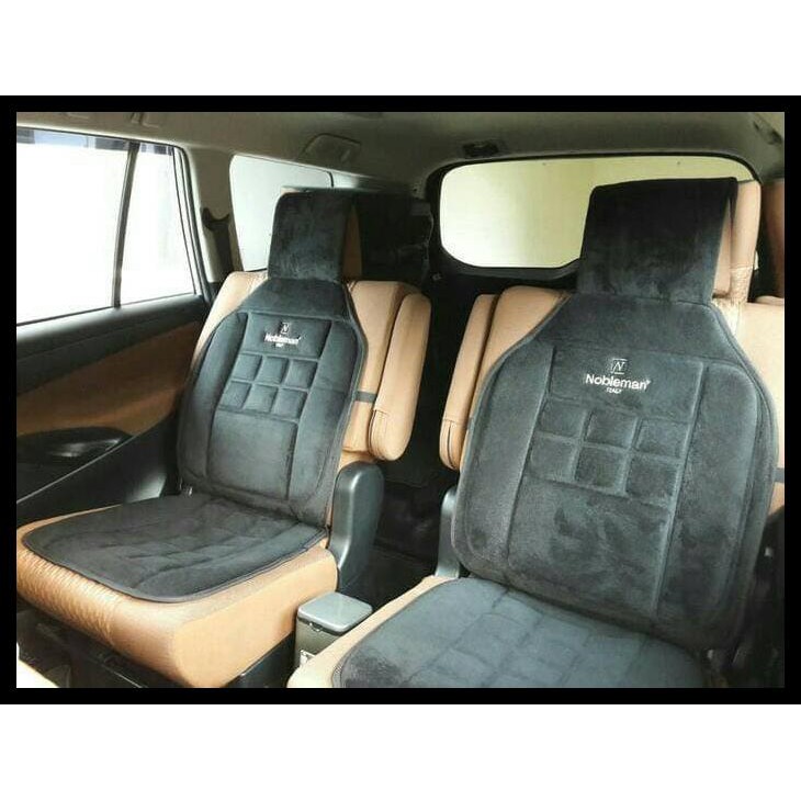 TERMURAH NOBLEMAN ITALY - SEAT CUSHION / ALAS COVER JOK BANTAL KURSI MOBIL - COKELAT 