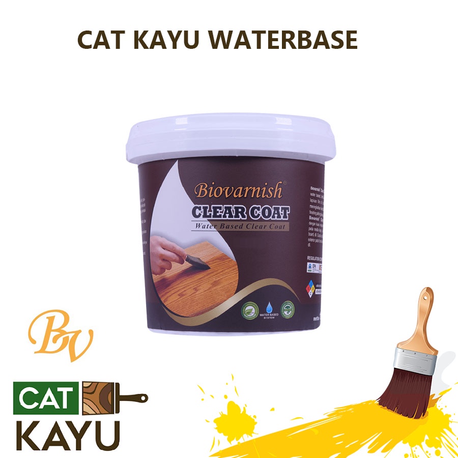 Biovarnish Clear Coat 1 kg Cat Clear Kayu Varnish Coating Clear