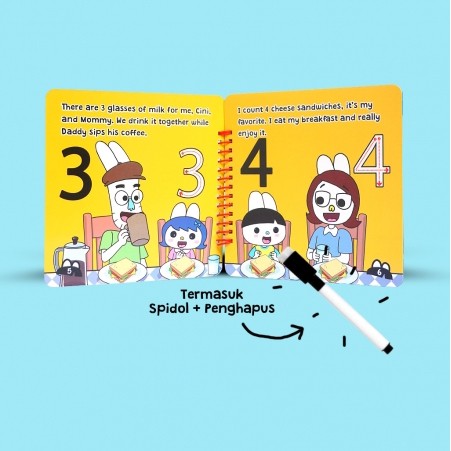 Buku Board Book Fun With Cican Learn Alphabet and Numbers Bk0126