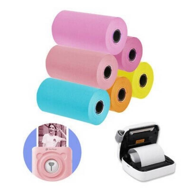 

Color Stiker Portable Thermal Photo Printer Peripage Inkless 58mm